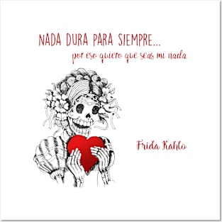 Frida Kahlo Love Quote in Spanish Posters and Art